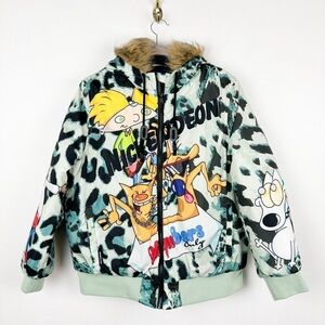 Members Only X Nickelodeon Rugrats Women's Puffer Coat Sz L